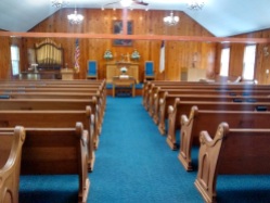 Interior of Jennie Moore Memorial Presbyterian Church, Flag Pond, TN